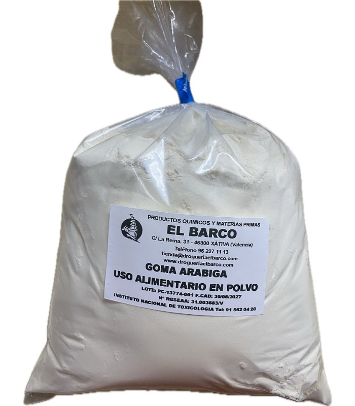 Goma Arabiga Polvo Uso Alimentario 1 Kg | Colas, Ceras, Gomas y Resinas 