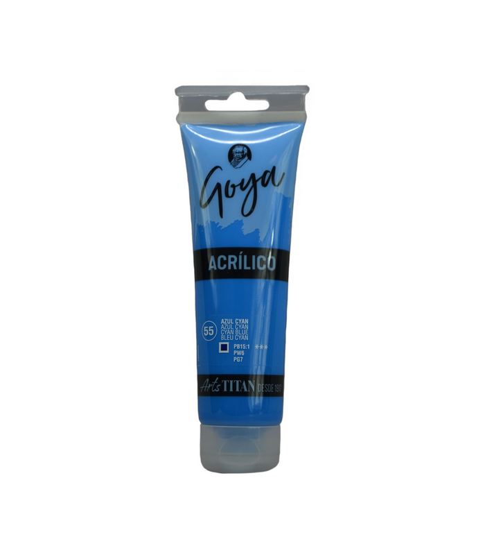 Acrílico Goya Azul cyan Nº55 125ml | Acrilico Goya 