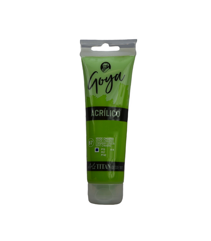 Acrílico Goya Verde cinabrio Nº67 125ml | Acrilico Goya 