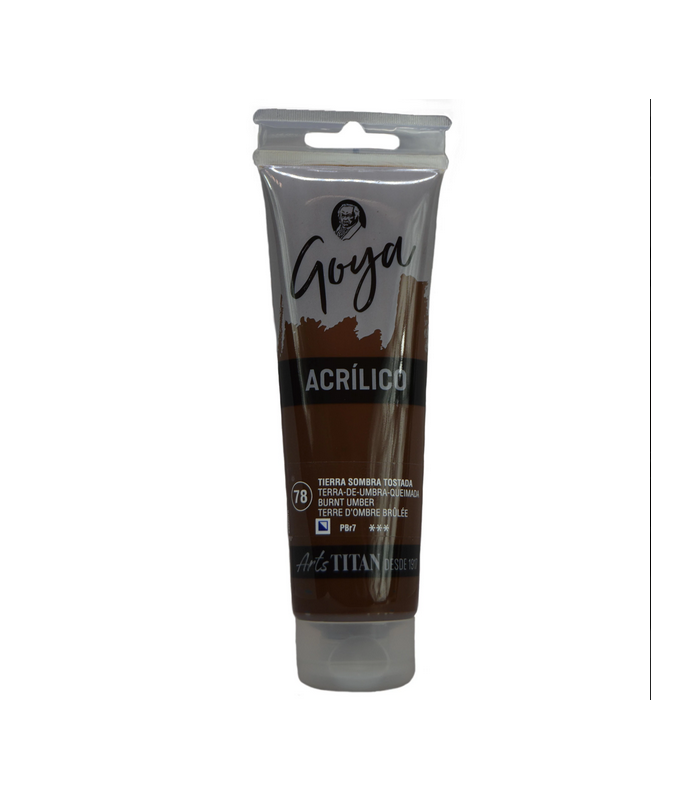 Acrílico Goya Tierra sombra tostada Nº78 125ml | Acrilico Goya 