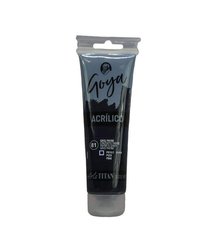 Acrílico Goya Gris payne Nº81 125ml | Acrilico Goya 