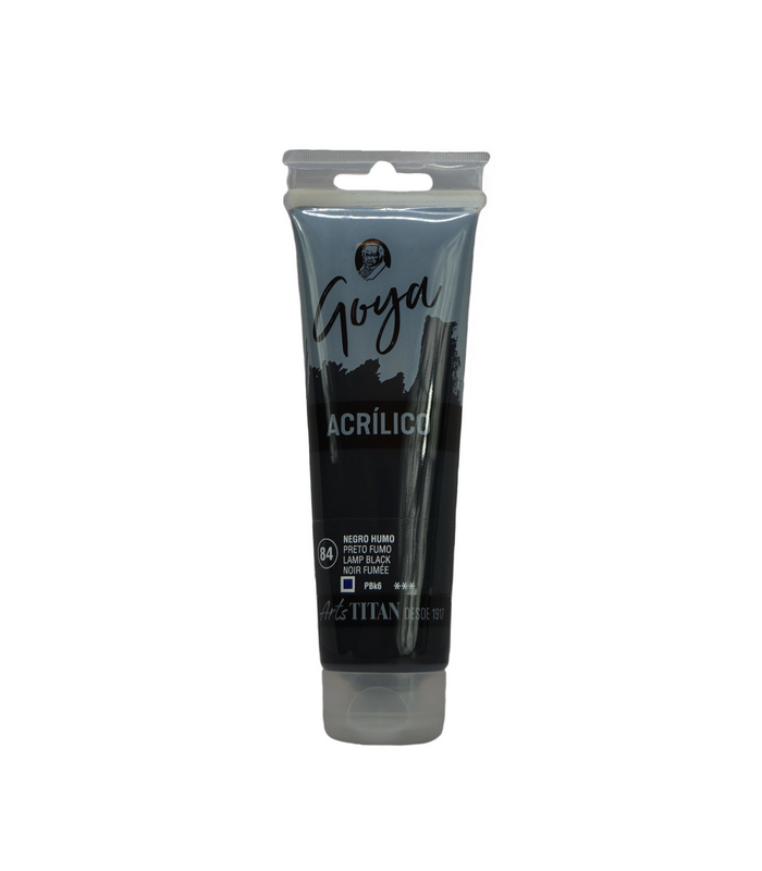 Acrílico Goya Negro humo Nº84 125ml | Acrilico Goya 