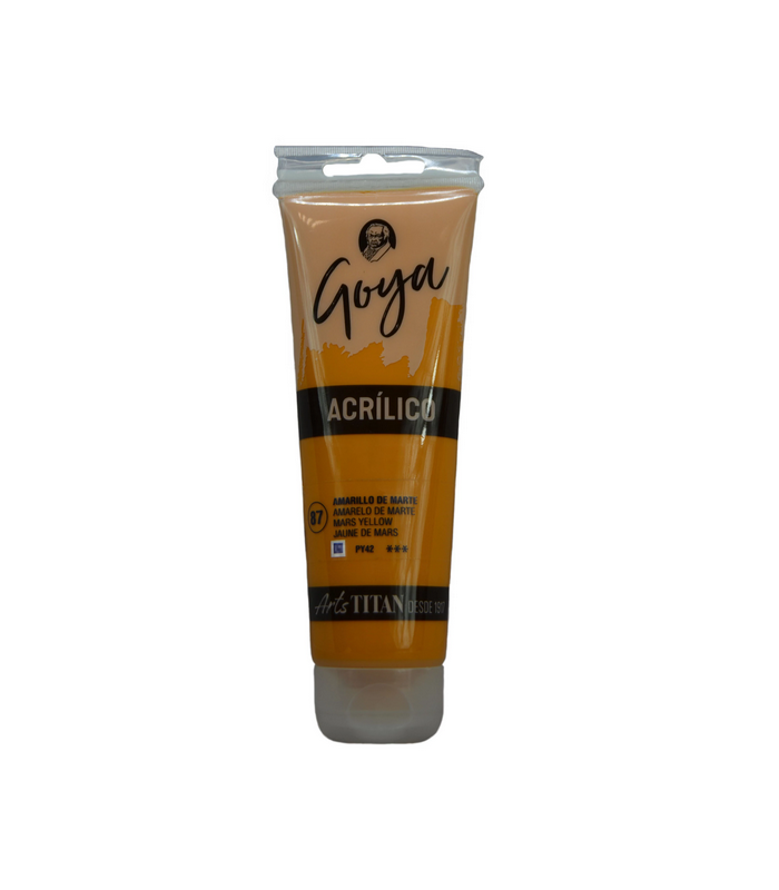 Acrílico Goya Amarillo marte Nº87 125ml | Inicio 