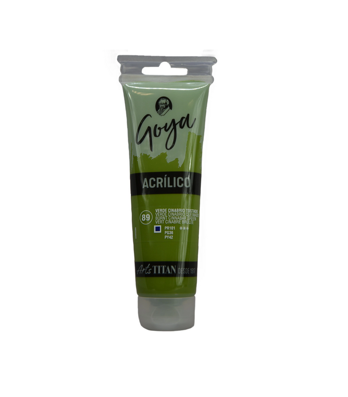 Acrílico Goya Verde cinabrio tostado Nº89 125ml | Acrilico Goya 