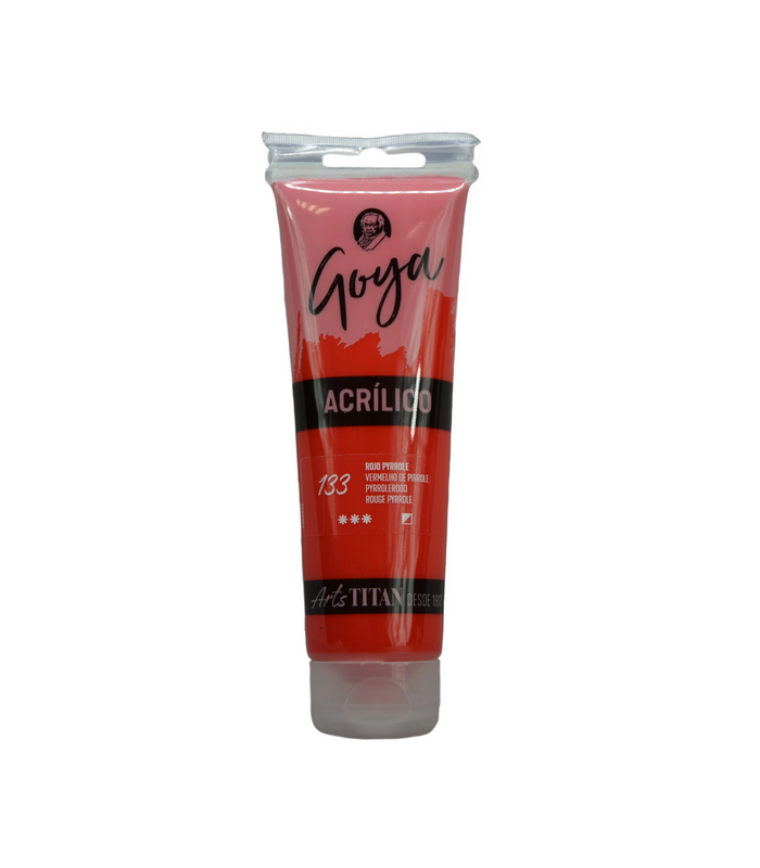 Acrílico Goya Rojo Pyrrole Nº133 125ml | Acrilico Goya 