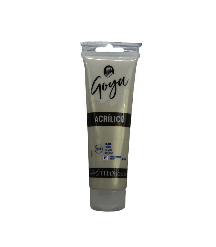 Acrílico Goya plata Nº301 125ml | Acrilico Goya 