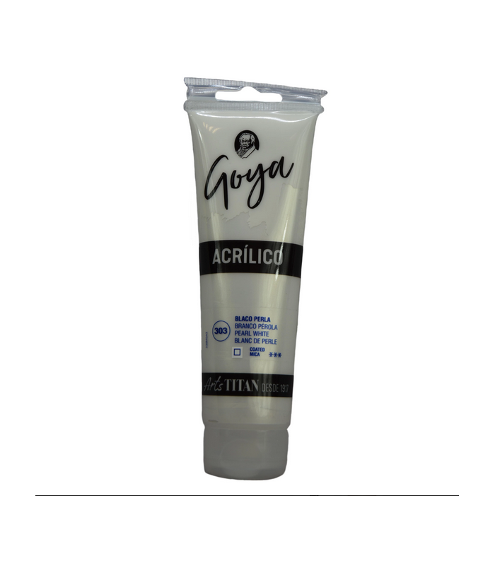 Acrílico Goya blanco perla Nº303 125ml | Acrilico Goya 