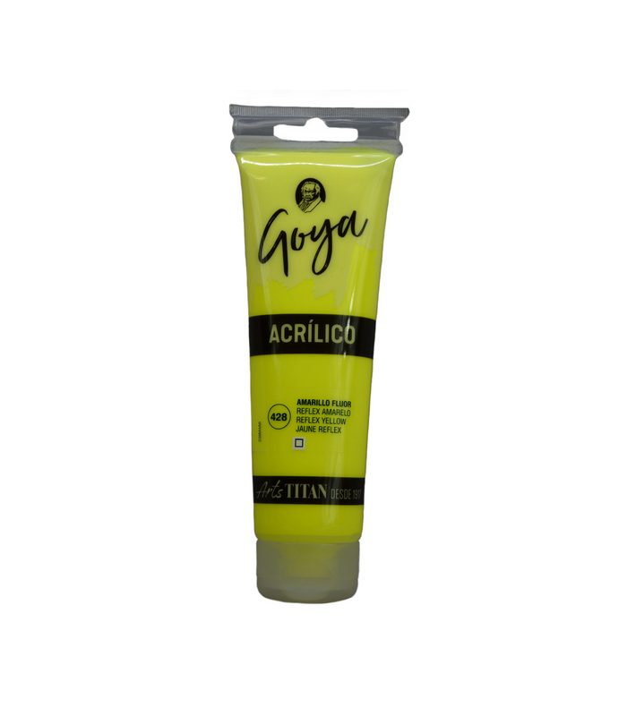 Acrílico Goya Amarillo fluor Nº428 125ml | Acrilico Goya 