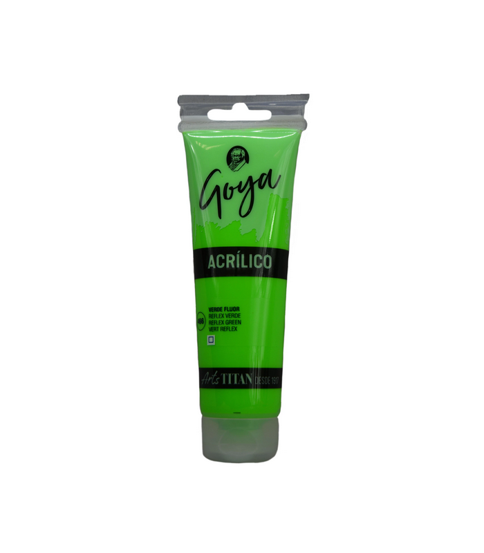 Acrílico Goya Verde fluor Nº466 125ml | Acrilico Goya 