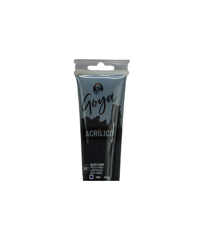 Acrílico Goya Negro humo Nº84 230ml | Acrilico Goya 